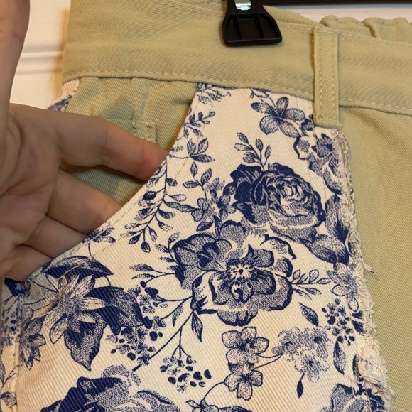 POL Floral Patchwork Wide-Leg Pants - Picture 2 of 7